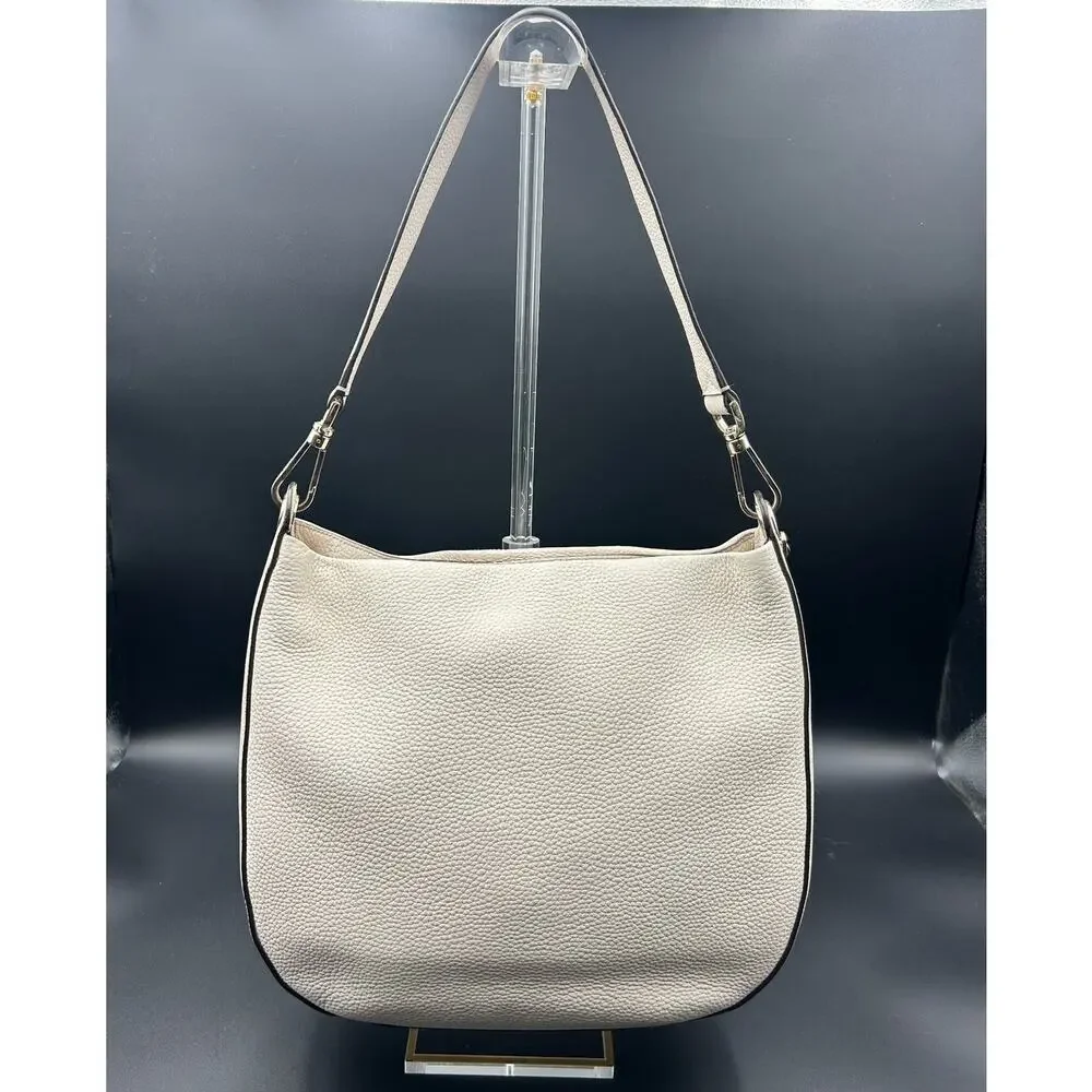 Kate Spade Lexy Cream Pebbled Leather Shoulder Bag Purse Neutral Classic - EUC - Picture 3 of 9